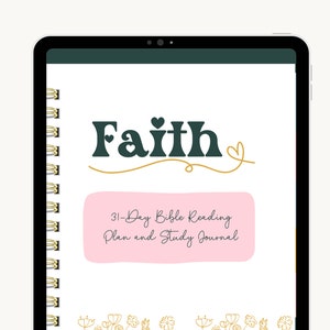 Faith 31-Day Bible Reading Plan and Study Journal