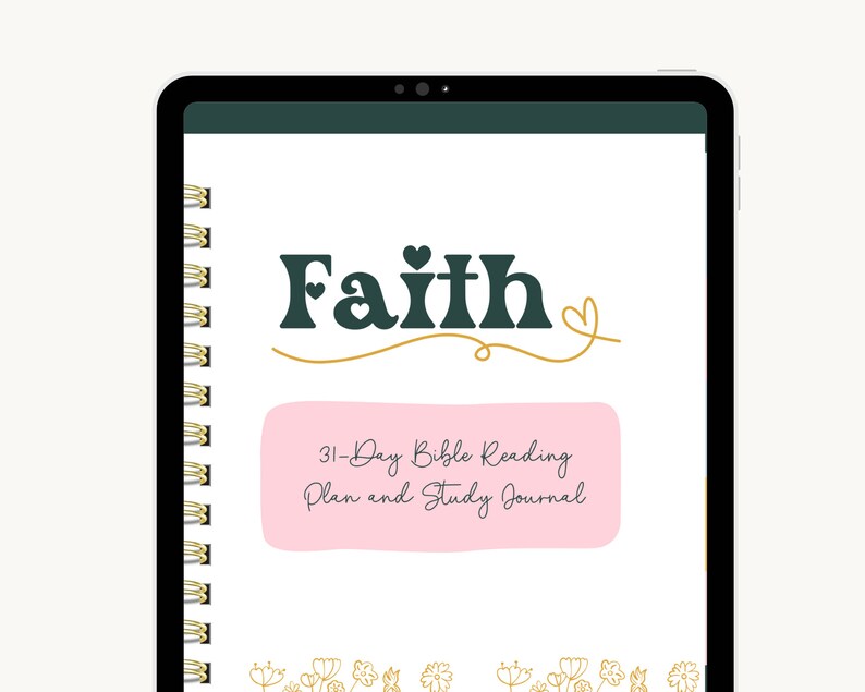 Faith 31-Day Bible Reading Plan and Study Journal