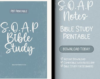 S.O.A.P Notes Doodle Design: Bible Study Printable (PDF Download)
