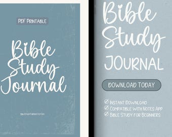 Doodle Bible Study Journal Template (PDF Printable)