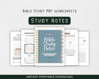 Bible Study Doodle Notes: Prayer & Scripture Journal (PDF Printable)