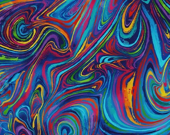 Swirl Art Abstract Design Set Embroidered Applique Patches Black Rayon