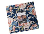 MACKINAC ISLAND Moda Layer Cake fabric 42 10 inch squares 14890LC Polly Minick Laurie Simpson red cream blue floral stars