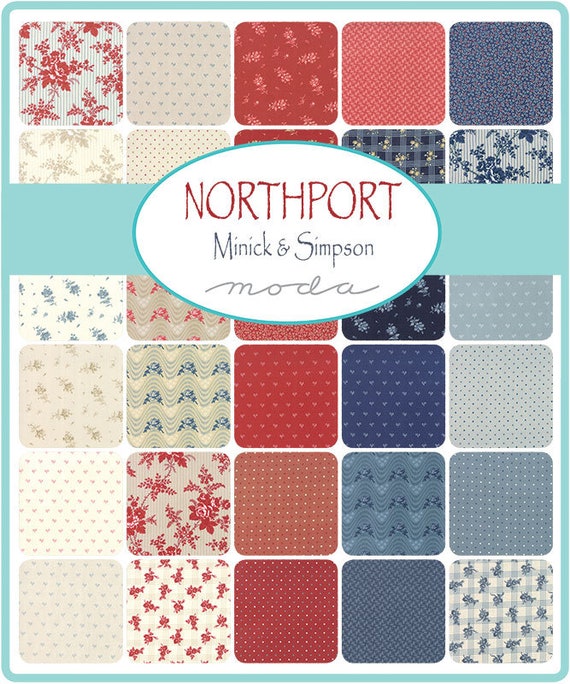 Moda Tela Northport Sedoso tejidos Capa Cake-Patchwork Quilting 10 pulgadas SQ..