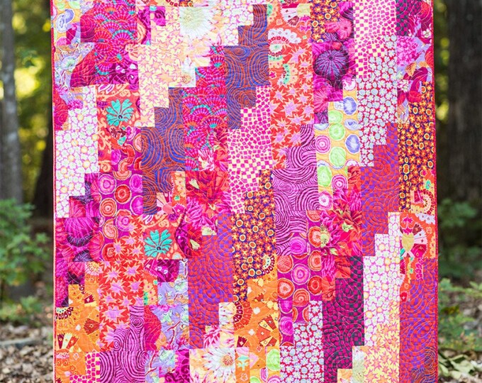 STEPPING UP Quilt Pattern Instructions by Anything but Etsy