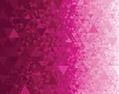 GRADIENTS KALEIDOSCOPE by the yard Moda DIGITAL fabric ombre shades of pink magenta triangles geometrics 33437-12D