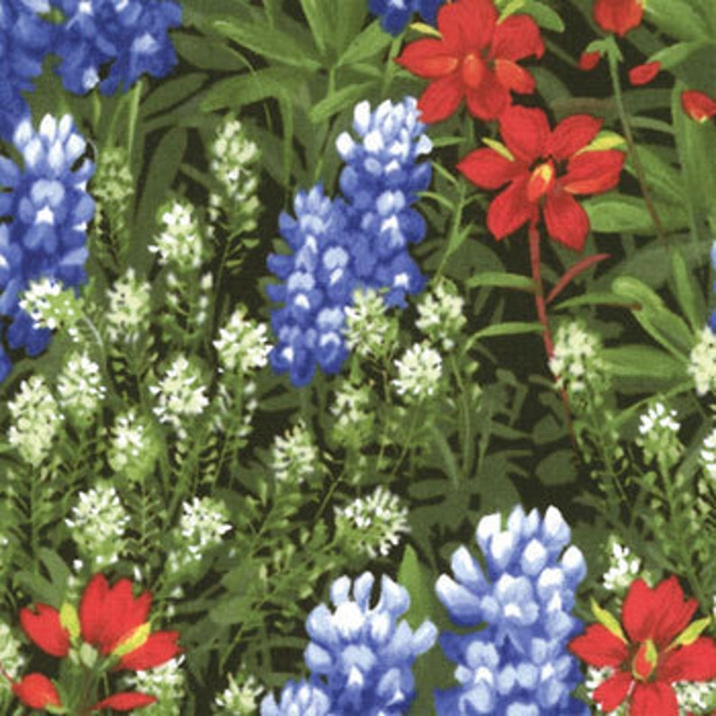 Texas Wildflowers IV Moda Fabric by the Yard 100 Quilt Weight Etsy