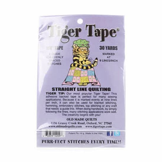 TIGER Tapestraight Line Quilting 9 Lines to the Inch1/4 Tape by Old Made  Quilts 30 Yards TT-149 