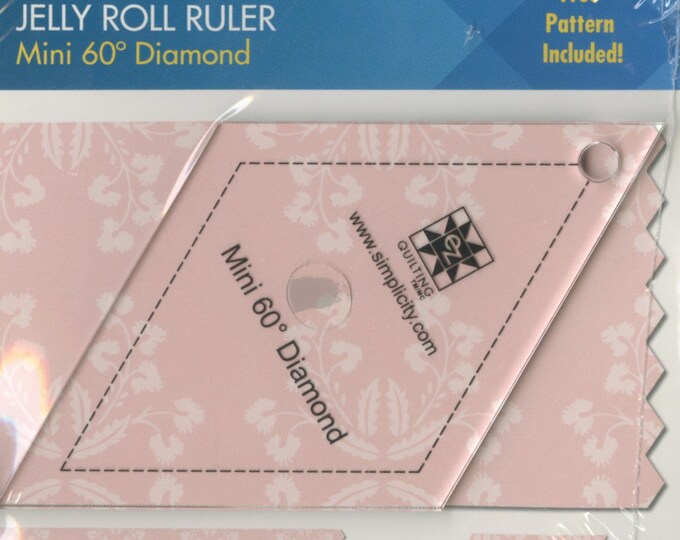 EZ Quilting JELLY ROLL Ruler Mini 60 Degree Diamond 882232 - Etsy