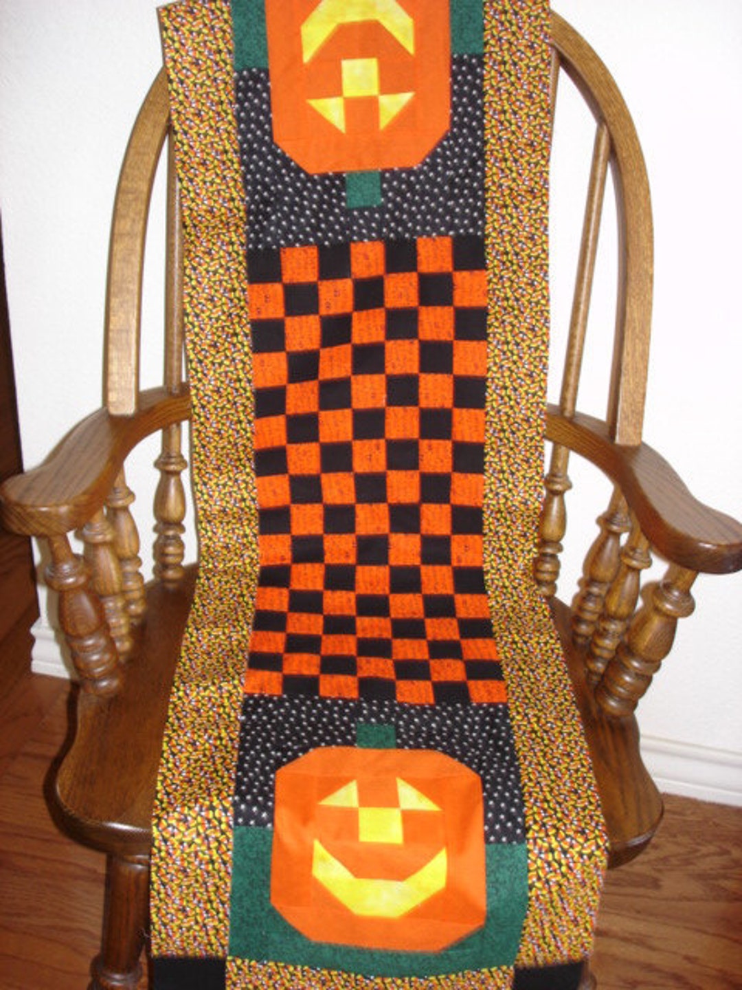 MR O'LANTERN'S Checkerboard Table Runner Pattern Fall - Etsy