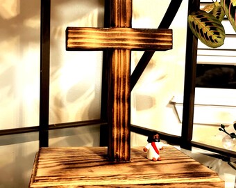 Handgemaakt houten kruis