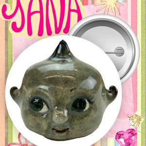 Studio YANA’s Pins ~ Art Pin Back Button, Art Pin Badge, Cute Art Accessory, Art Button