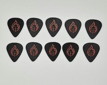 Púas de guitarra estándar con tacto equilibrado y agarre texturizado de 0,84 mm (paquete de 10)