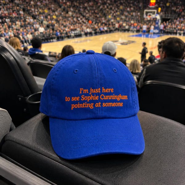 Gorra bordada de Sophie Cunningham, gorra con meme de Dios señalando, gorra divertida para papás fanáticos del baloncesto y el béisbol, regalo vintage con humor deportivo