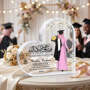islamic graduation dress Hijabi Graduate Cake Topper main image 0