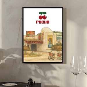 Impresión de Pacha Ibiza - Póster de Ibiza - Club - Música House - Años 90 y 80. 12x16, 8x10