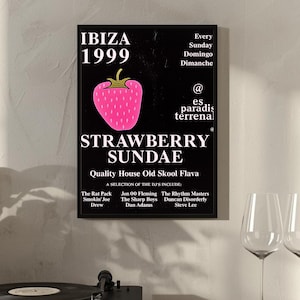 Impresión de Es Paradis 1999 - Póster de Ibiza - Club - Música House - Años 90 y 80. 12x16, 8x10