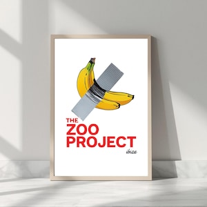 Impresión del Proyecto Zoo - Póster de Ibiza - Club - Música House - Años 90 y 80. 30, 40, 20, 25, 30 cm