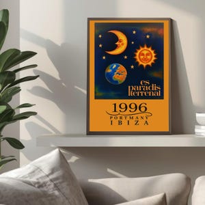 Impresión de Es Paradis - Póster de Ibiza - Club - Música House - Años 90 y 80. 12x16, 8x10