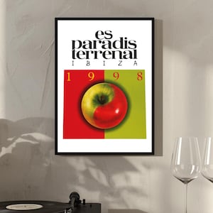 Impresión de Es Paradis - Póster de Ibiza - Club - Música House - Años 90 y 80. 12x16, 8x10