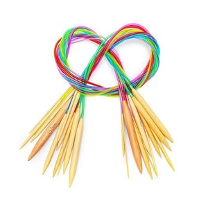 Bamboo Circular Knitting Needles 24&quot; 60 cm Choose Size