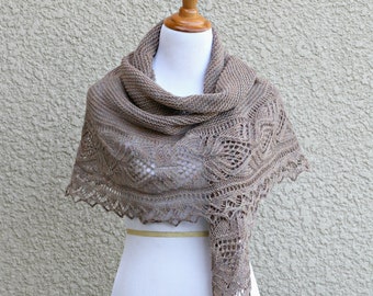 Christmas Gift Knit shawl, wedding shawl, bridesmaids shawl, lace shawl, knitted wrap gift for her