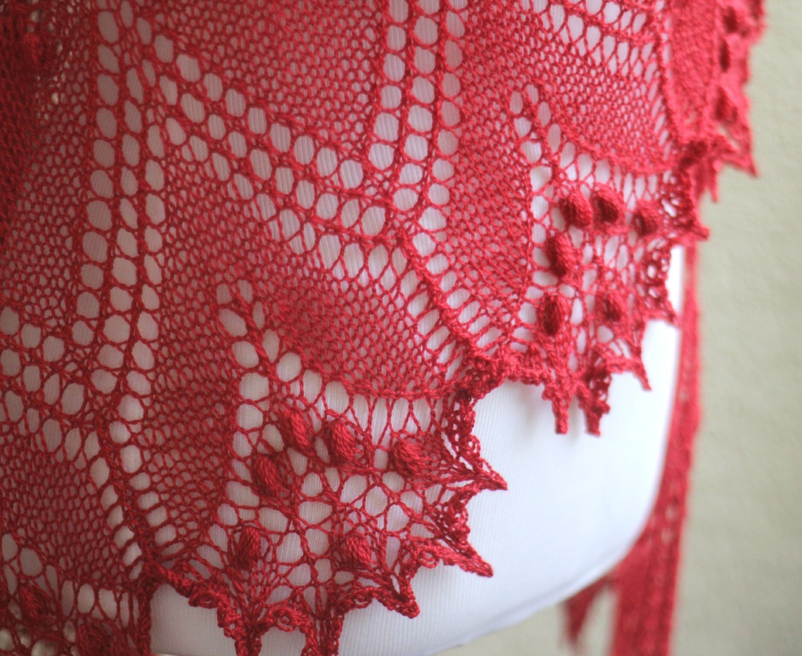 shawl for red gown