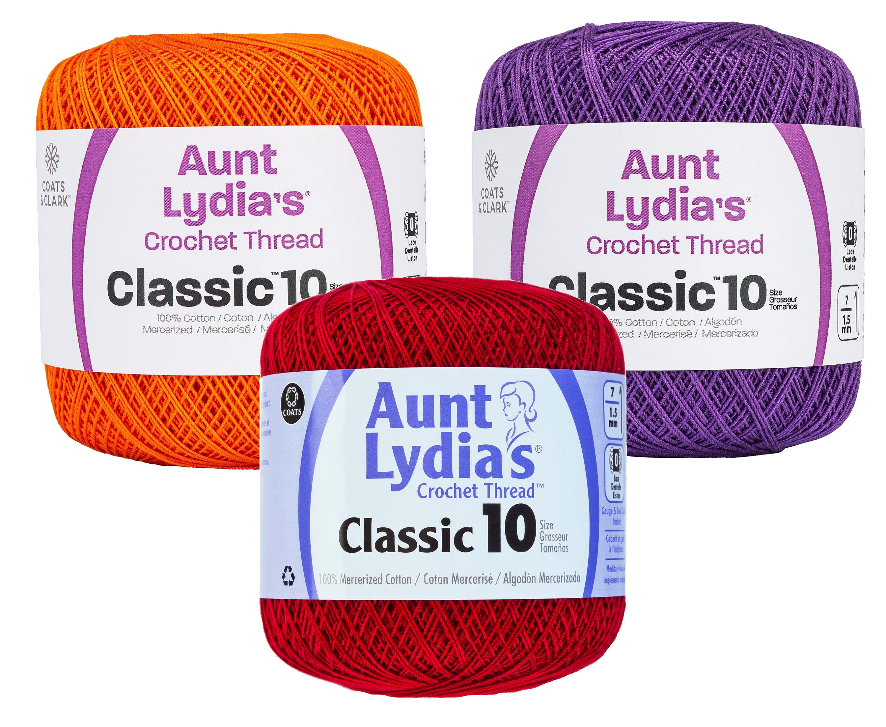 16+ Aunt Lydias Crochet Thread Aunt Lydia's Crochet Thread Cotton Yarn - Color Combos - Etsy