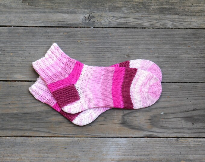 Knit socks, handknit socks, women socks, striped socks, wool socks for women, gift for her