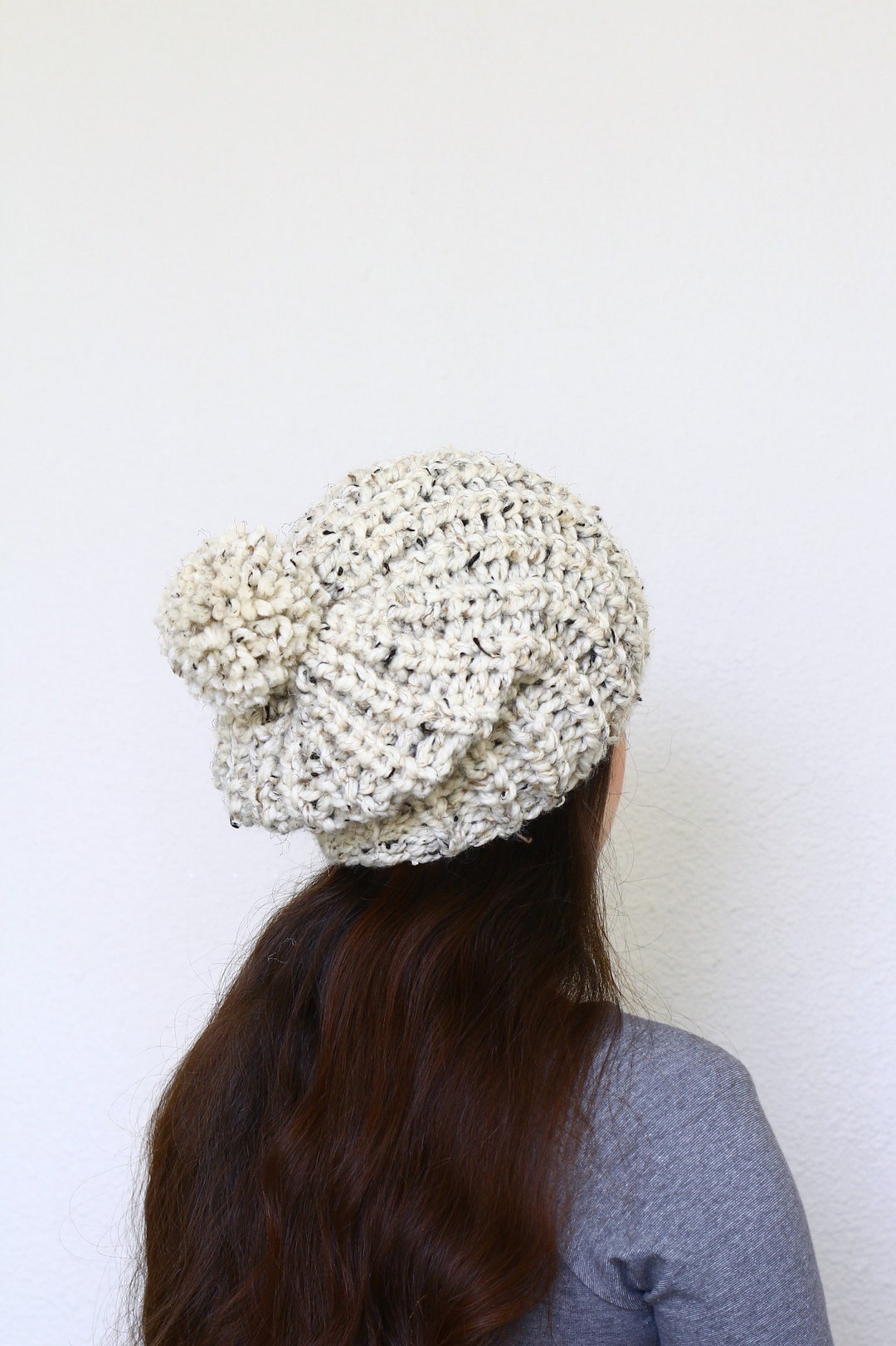 Knitting Pattern Knitting Pattern for Slouchy Hat, Beanie Hat, Chunky ...