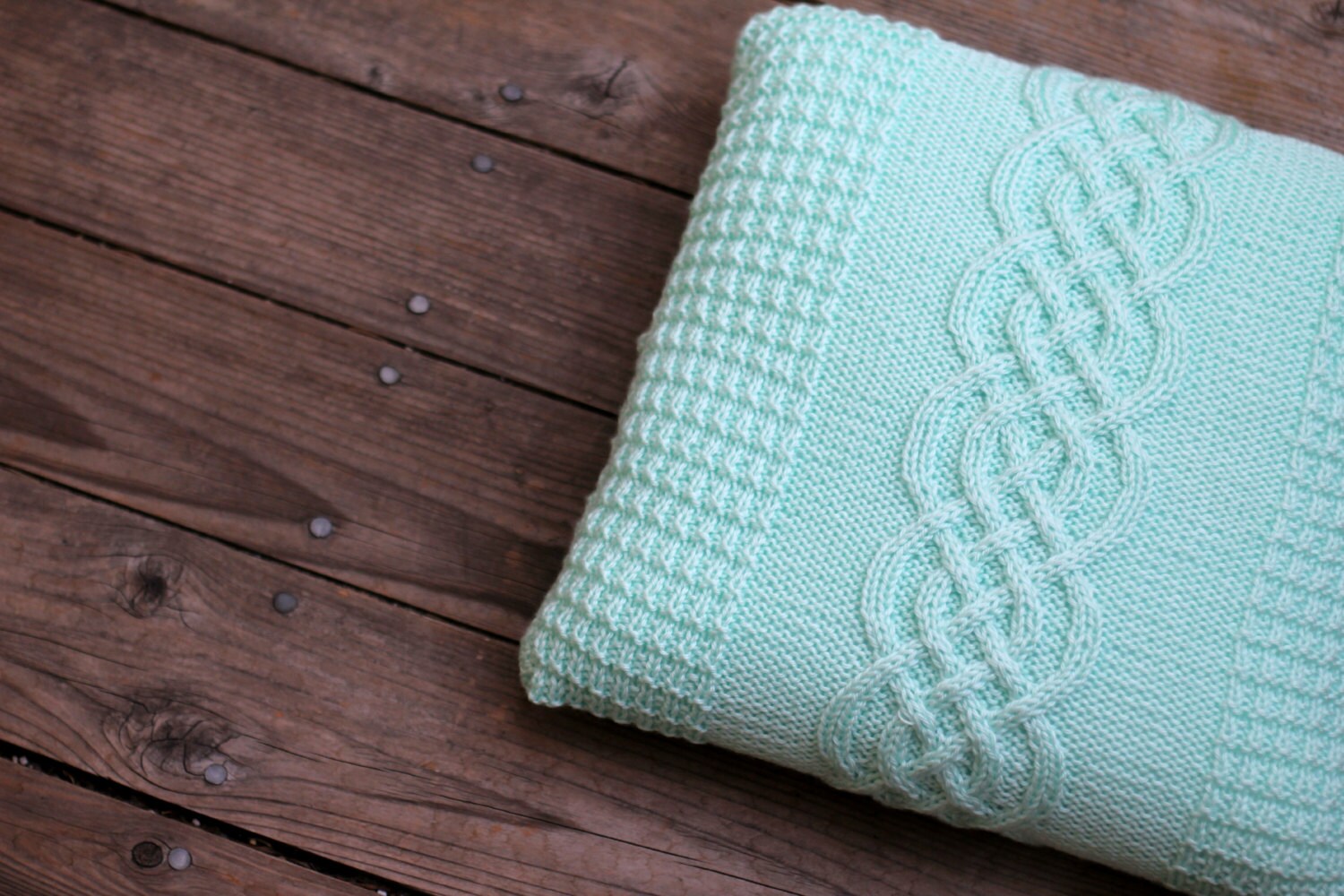 Knit cable pillow case decorative pillow cable knitted Etsy