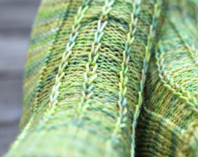 Hand knit socks, wool socks, yellow green wool for women, gift for her,