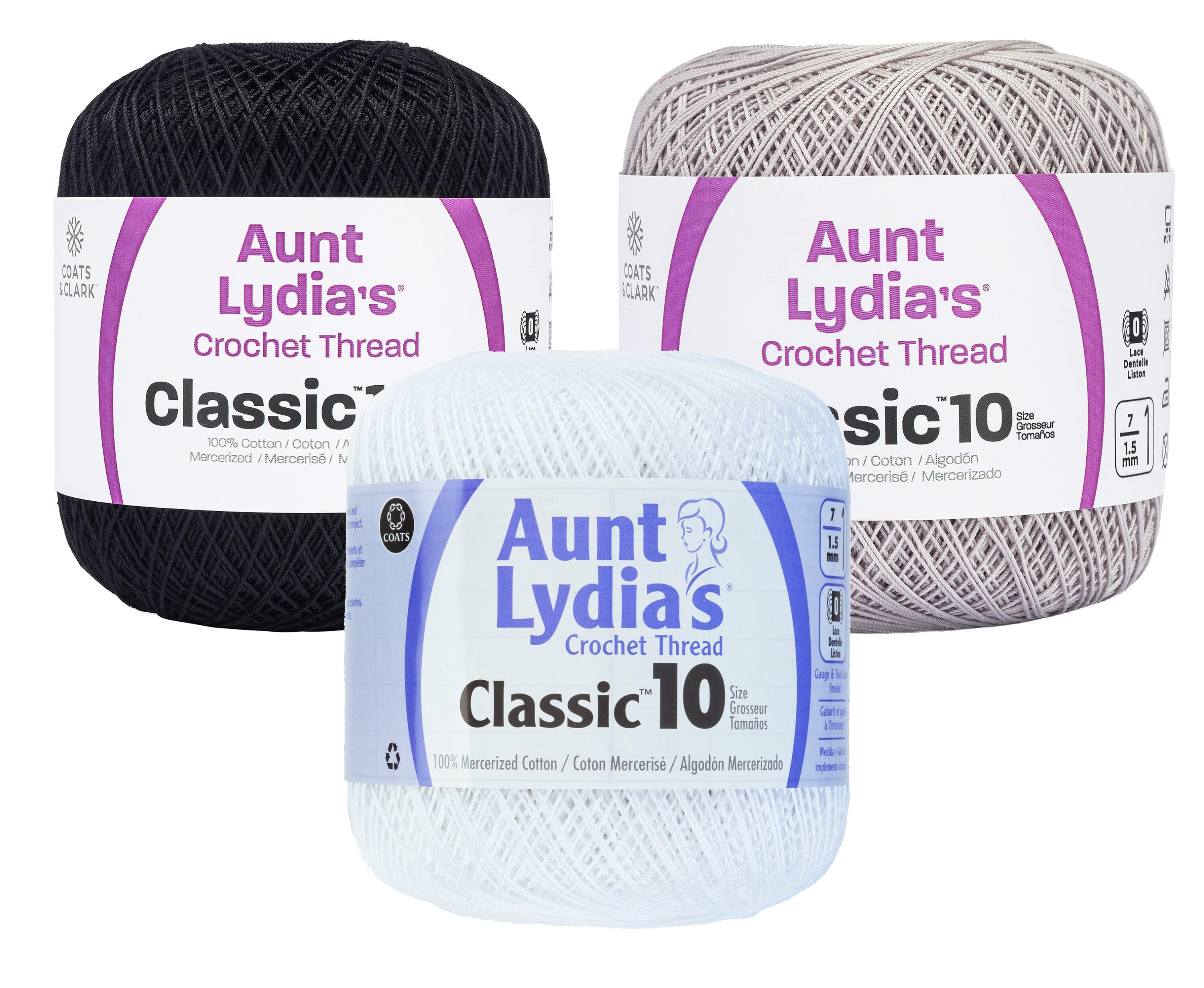 16+ Aunt Lydias Crochet Thread Aunt Lydia's Crochet Thread Cotton Yarn - Color Combos - Etsy