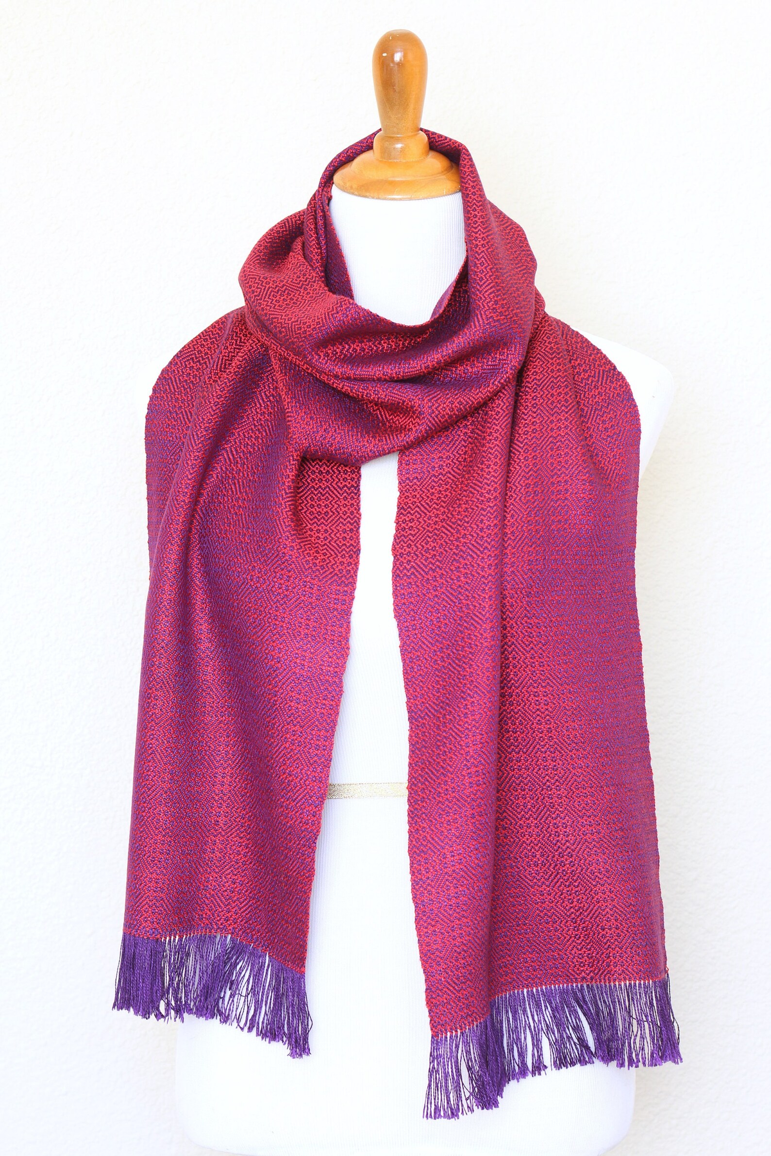 Woven Scarf Gift for Her Luxury Scarf Handwoven Wrap in Etsy