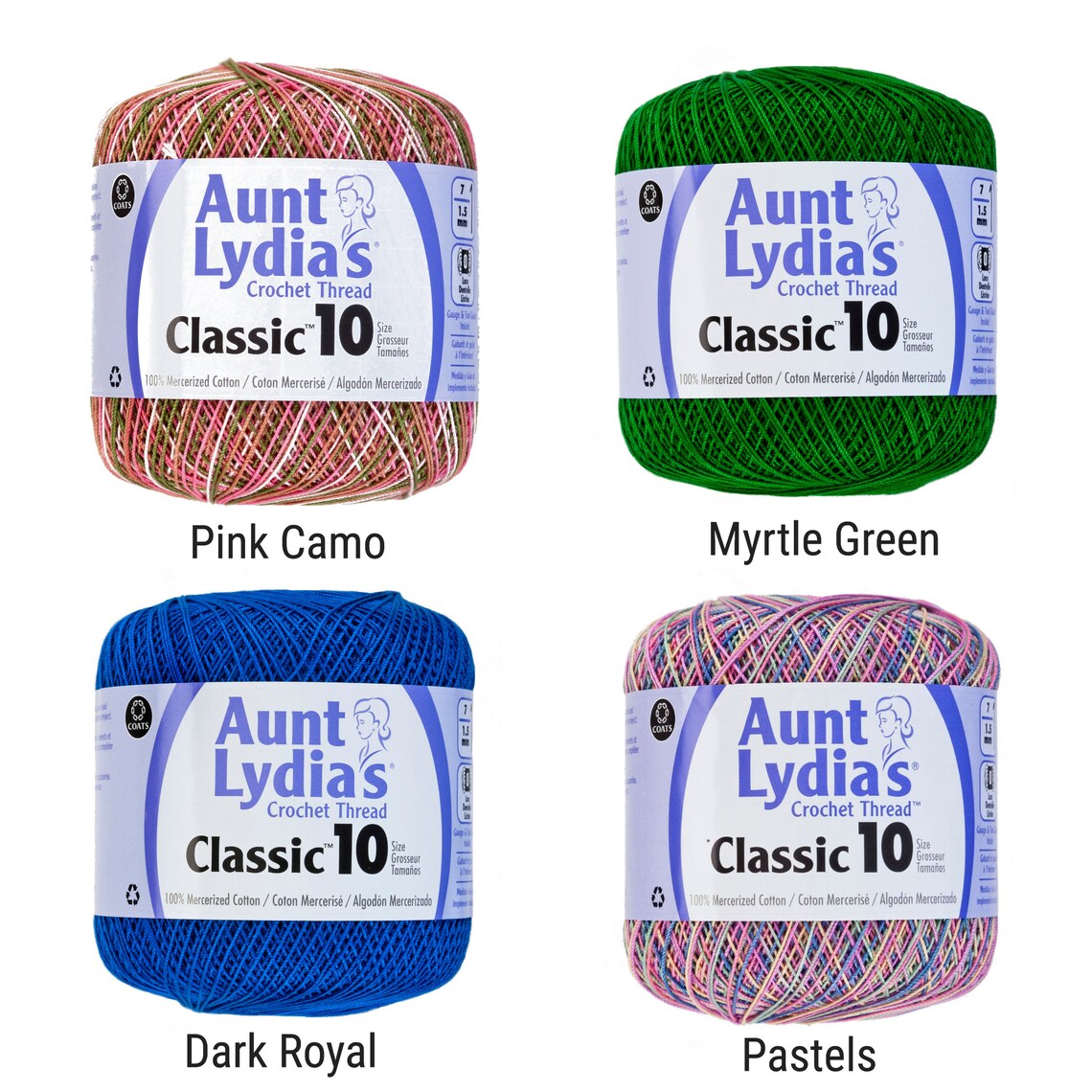 Aunt Lydia's Crochet Thread Crochet Yarn Classic Size 10 Etsy