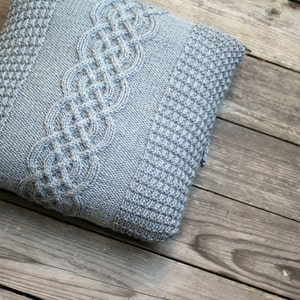 Knitting Pattern - Knitting pattern, knitting tutorial, aran pillow case, cabled pillow cover, home decor, decor pillow DIY knitted tutorial