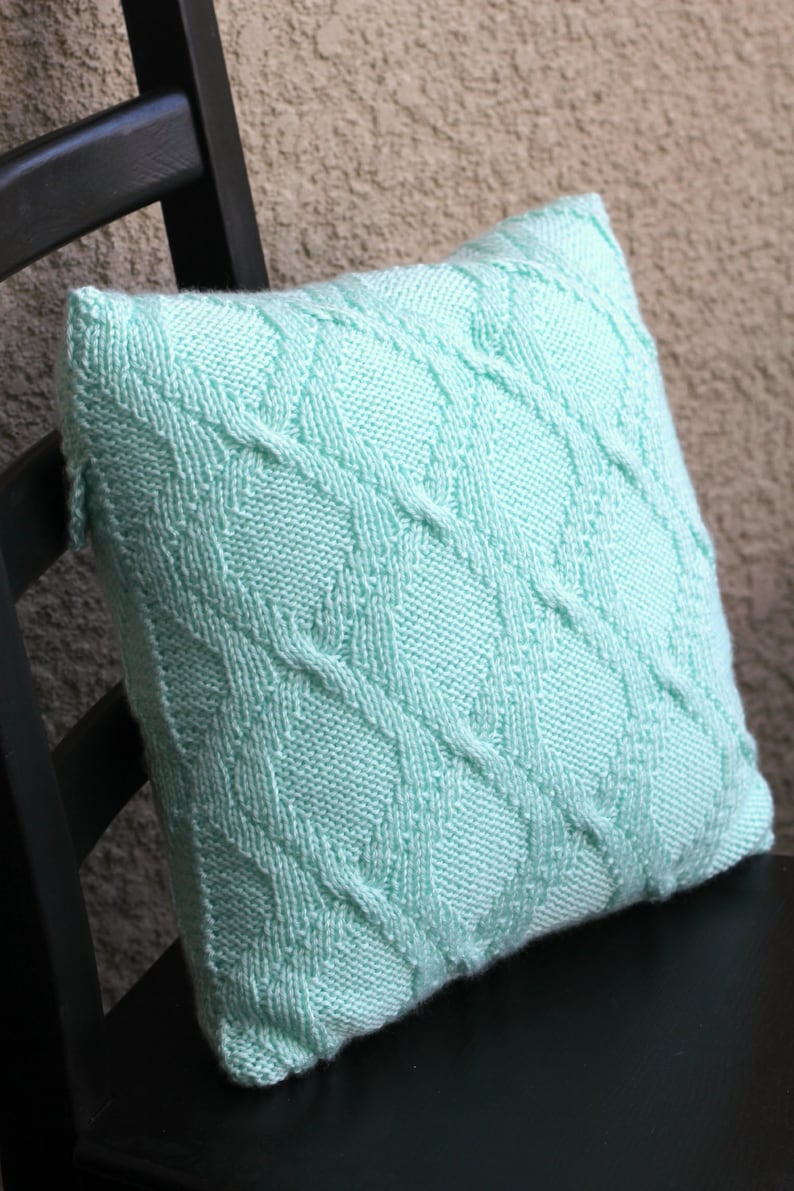 Knit pillow case pattern knitting pattern knitting ...