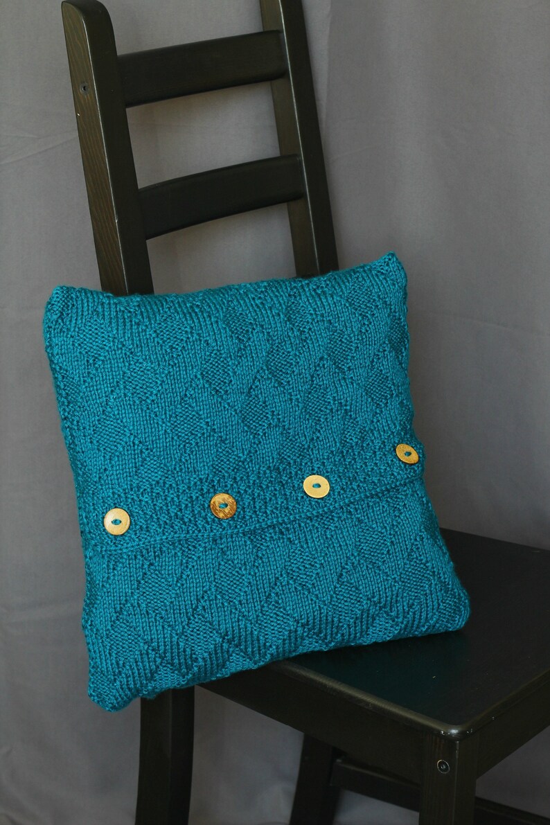 Knit pillow pattern knitting pattern knitting tutorial Etsy