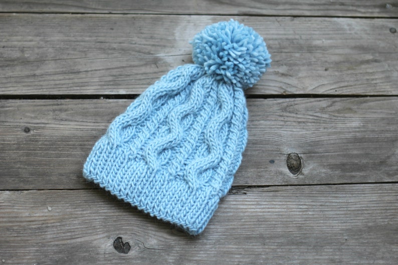 Knitting pattern, knit pattern, knitting tutorial, knit hat pattern, ebook, PDF image 2