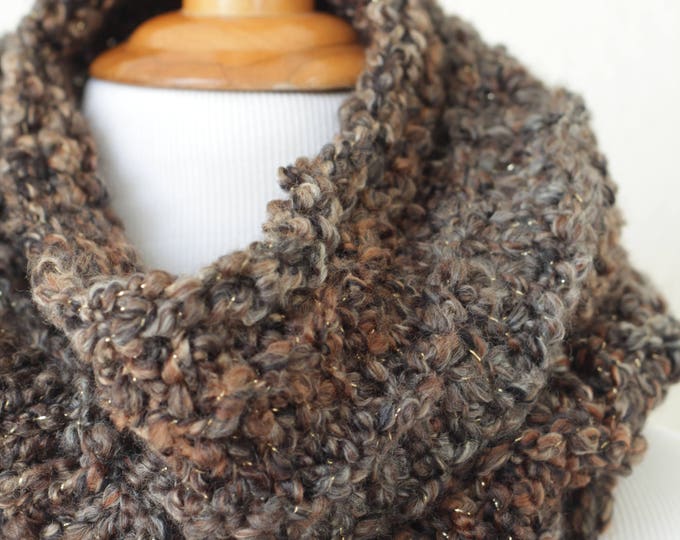 Knit cowl, chunky cowl, knit scarf, loop scarf, infinity scarf, chunky scarf, Meteorite scarf, chunky neckwarmer