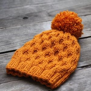 Knitting pattern, knit pattern, knitting tutorial, knit hat pattern, ebook, PDF image 3