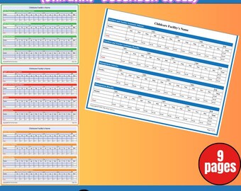 May include: A childcare grant expense tracker for the January-December cycle. The document includes tables for tracking expenses, with the title "Childcare Facility's Name". The image shows multiple pages and the text "9 pages". Copyright 2024 The Form Doctor.