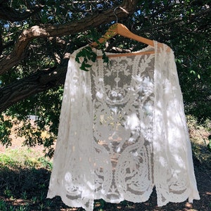 Boho Lace Cover Up Bohemian Lace Kimono 