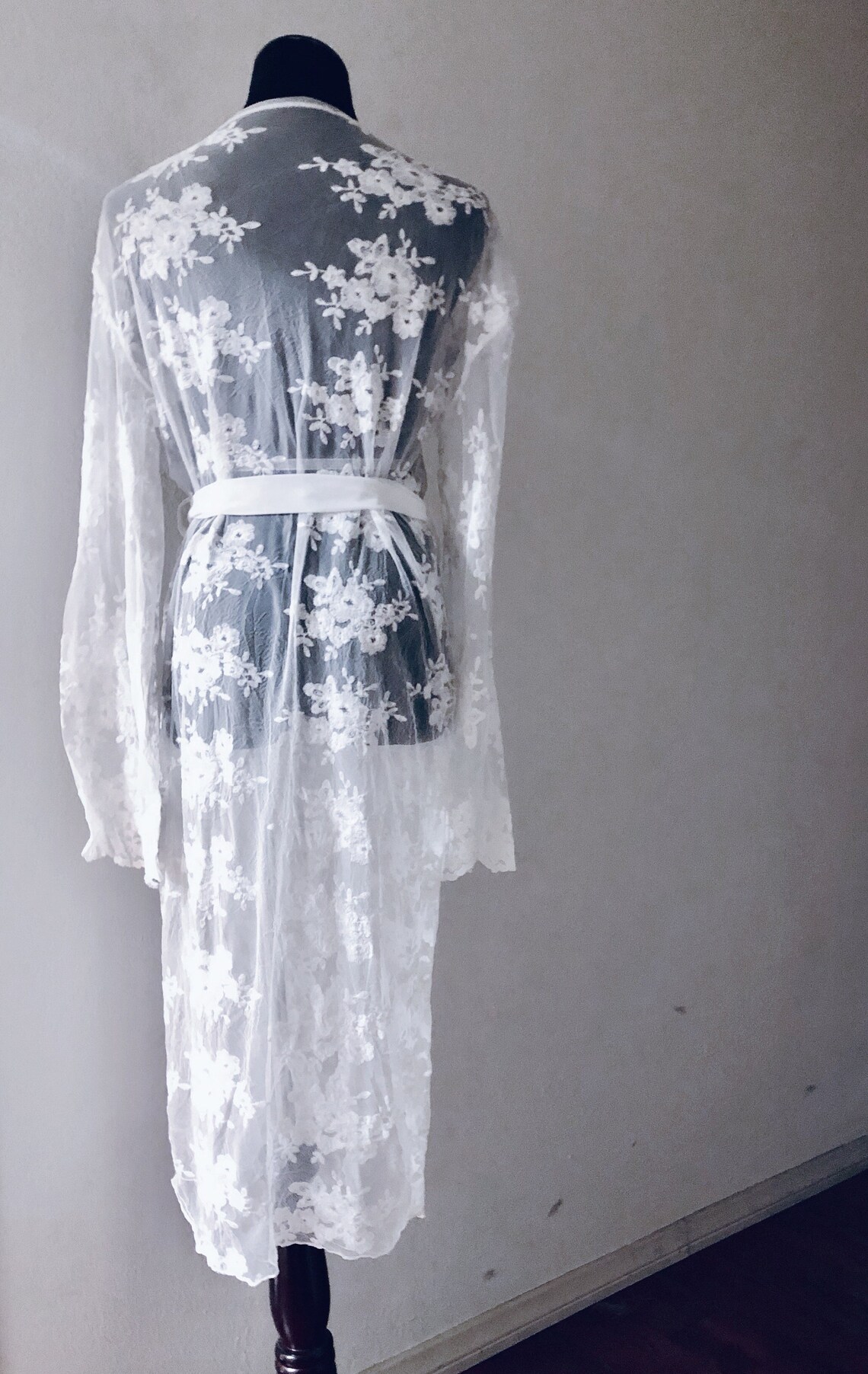 Hello Spring lace maxi robe Boho Lace Kimono Boho lace | Etsy