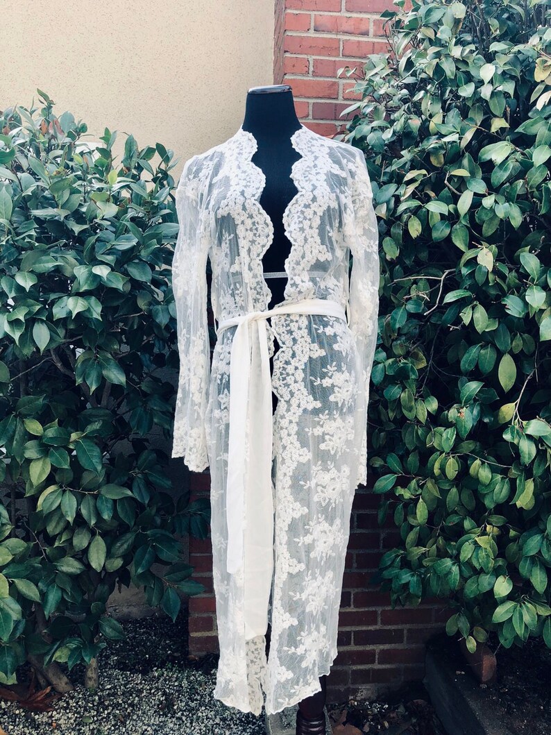 Hello Spring Lace Maxi Robe Boho Lace Kimono Boho Lace - Etsy