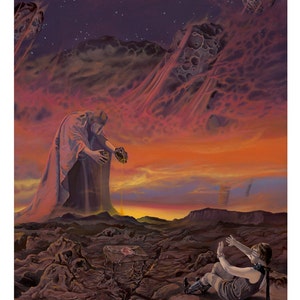 Surreal Planet Landscape Giclée Print