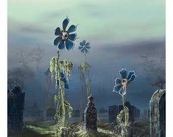 Graveyard Flowers Giclée Print