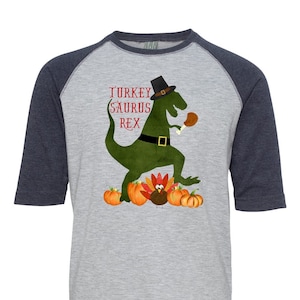 Digital File, Iron on Thanksgiving Shirt, Turkey Saurus Rex, Funny Dinosaur Shirt, Boys Thanksgiving Tshirt, Kids Turkey Day Shirt, Clothes