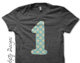 Digital File, First Birthday Iron on Transfer, Number One Shirt, Kids Boys Clothing Tshirt, 1st Birthday Shirt, Cute Baby Clothes One Tshirt