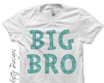 Digital File, Brother Iron on Transfer, Birth Announcement Iron on Shirt, Toddler Kids Boys Shirt, Big Brother Little Brother Shirt Design